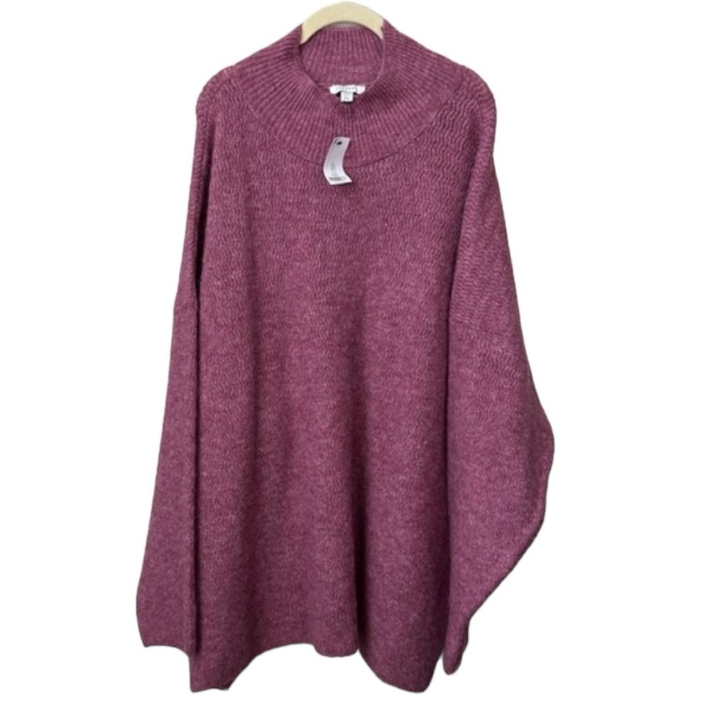 Topshop ASOS Pink Oversized Tunic Knit Sweater Size 12